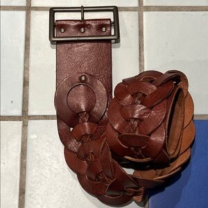 Lucky Brand leather belt S brown
